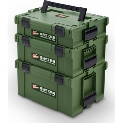 Stackable Plastic Tool Case Hard Impact Resistant Compact Repair Tool Box Organizer Caixa De Ferramenta Tools Packaging DK50TB