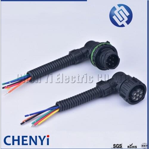 1set 7 pin Tyco Amp 1.5 mm BU-STE KPL CIRCULAR DIN HOUSINGS Female Connector 1-967402-1 1-967325-1 1718230-1 with 15cm cable