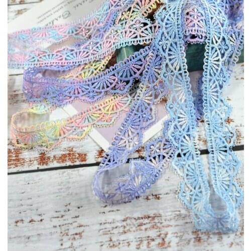 1 Meter Width 2.8cm 5 Styles Lace Trimming Ribbon Embroidered Lace Fabric Sewing Clothes Accessories DIY Craft Wedding Decor