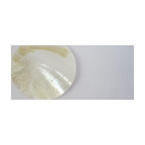 10Pcs natural decorate Inlay material circle white pearl shell blanks 60mm