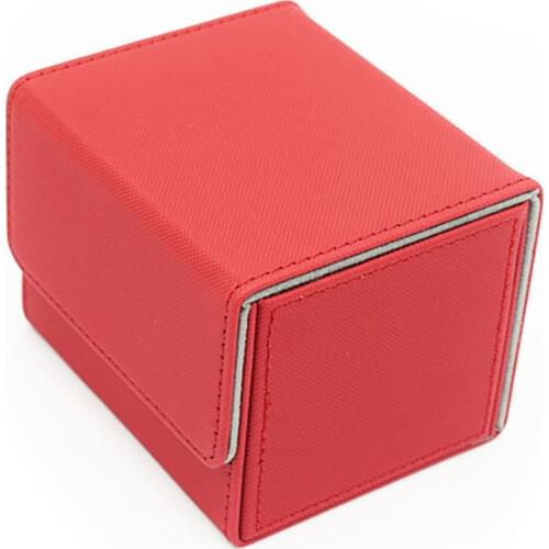 100+Side-Loading Deck Cards Box Red Card Case Container Collection for CCG MTG TCG Magic Board Game Trading Cards Holder Box