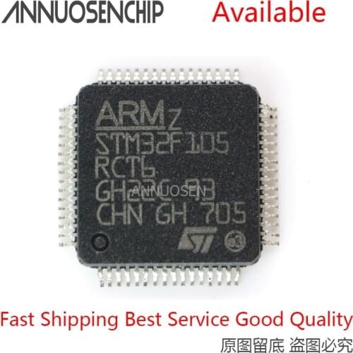 2pcs/lot STM32F105 RCT6 STM32F105RCT6 LQFP-64 new and original In Stock