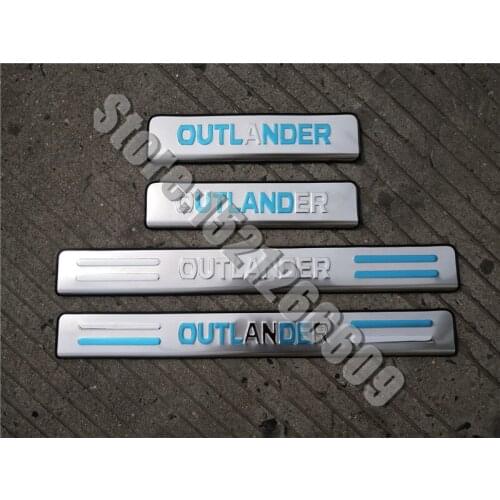 4PCS Stainless Steel Scuff Plate/Door Sill Door Sill For Mitsubishi Outlander 2007-2012 Car styling Car-covers