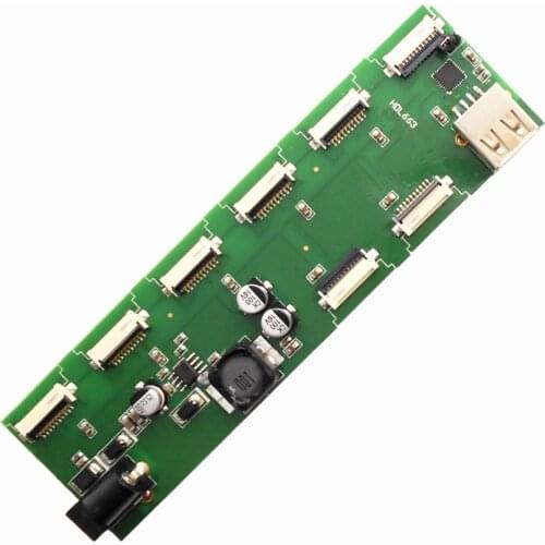 HDL663 8 way in parallel USB to 10Pin_1.0 FCC Diwen screen debugging interface adapter board