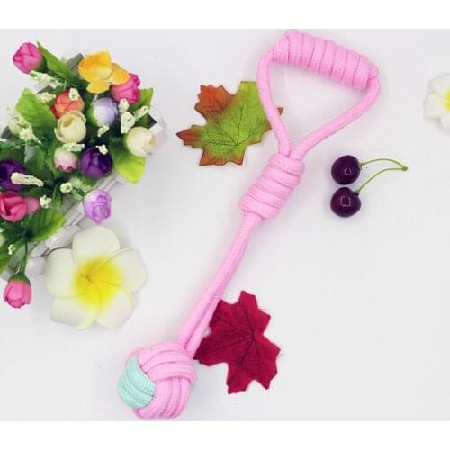 Pet Cotton Rope Ball Cat And Dog Chew Toy Bite Resistant Tnteractive Puzzle Toys Soft Comfortable Molar Teeth Cleaning Tools