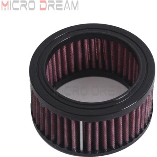 Red Motorcycle Replacement Air Filter Round High-Flow Cotton Gauze 73mm Inside 98mm Outside Air Cleaner For Harley (E-3120)
