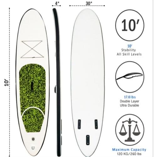 Inflatable SUP surfboard stand-up paddle board portable inflatable water surfboard racing paddle board