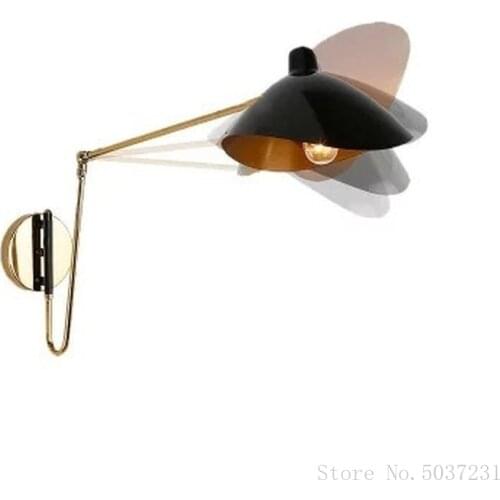 Nordic DaWn Wall Lights Spider Serge Mouille Rotary Wall Lamps Bedroom Wall Sconce Creative Living Room Light Fixtures E14