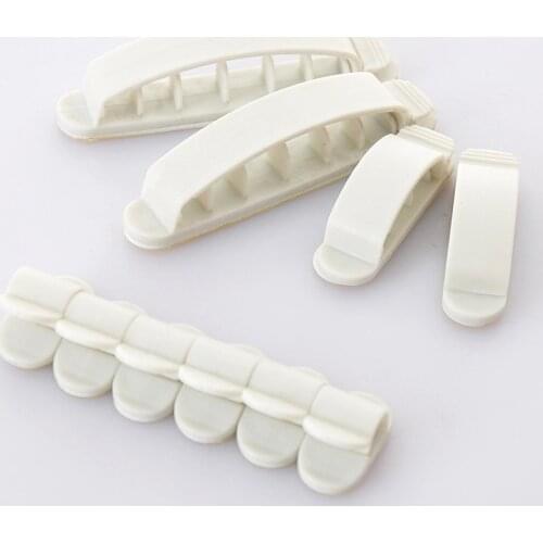 2018 Desktop Computer Paste type Cable Winder Home office network Cable Clip Wire Organizer PC Lines Tidy Storage