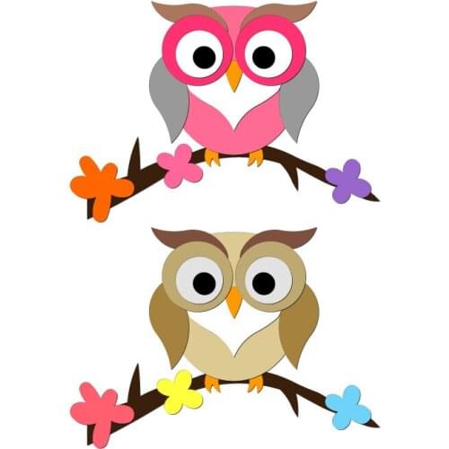 New Owl Wooden Die Scrapbooking C2756 Cutting Dies Multiple Sizes Compatible with most die cutting machines