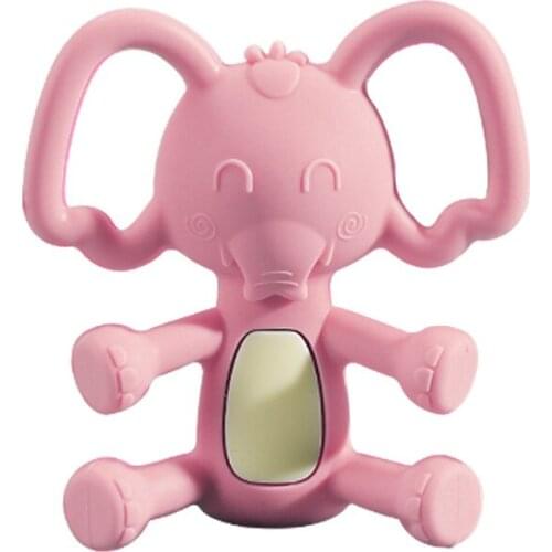 Baby Silicone Teether For Teeth 3D Elephant Teether Toy BPA Free Cartoon Teething Toys Newborn Accessories Babies Shower Gifts