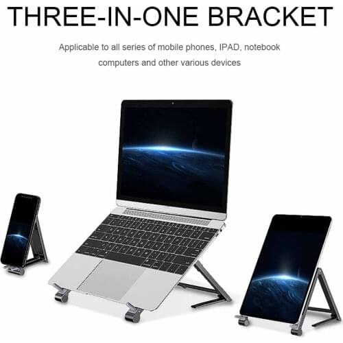 Mini Fordable Desktop Adjustable Tablet Holder Stand for Ipad Phone Laptop Tablet Stand Holder Desktop for Laptop