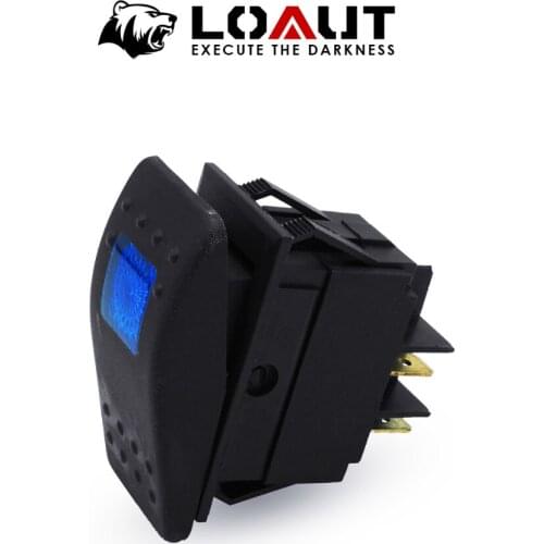 BLUE 4 Pin ON/OFF 12v 20a Led Light RV Marine Auto Moto Boat Car Rocker Boat Switch High quality