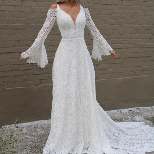 Sqosawe Beach Wedding Dresses