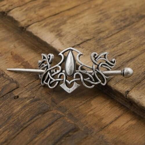 Viking Celtics Runes Vintage Metal Knot Hairpin Hair-Holder Mythology Women Slide-Accessories Crown Girl Women Gift Headdress