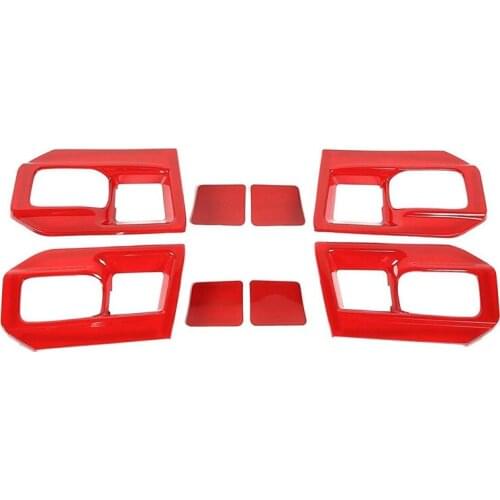 Inner Door Handle Bowl Cover Trim Frame Decor for Dodge RAM 1500 2011-2017 Car Accessories Decor Frame ABS