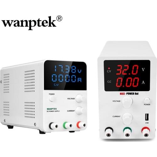 Wanptek DC Power Supply Adjustable Laboratory Voltage Regulator Bench Source Digital Power 30V 60V 5A 10A Output drop shipping