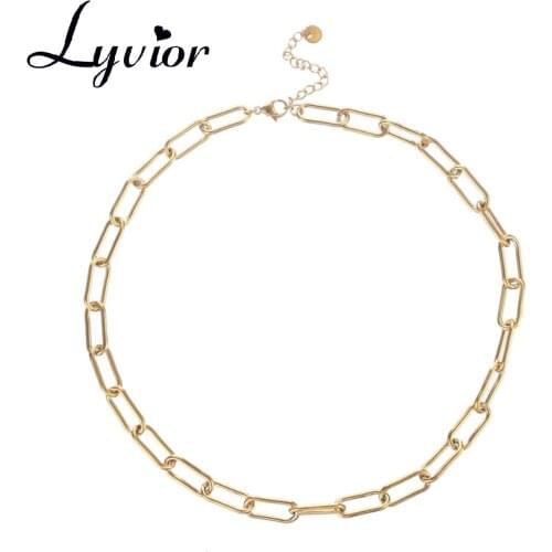 Lyvior Gold Tiny Paperclip Nacklace, Cute Sweater Charm Dainty Handmade Bracelet Birthday Gifts for Women