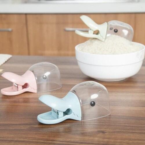 1PC Multifunctional Pet Food Spoon Dog Bowls Feeders Dogs Food Sealed Clips, Creative Kitchen Duck Shaped Snacks Sealing Clip
