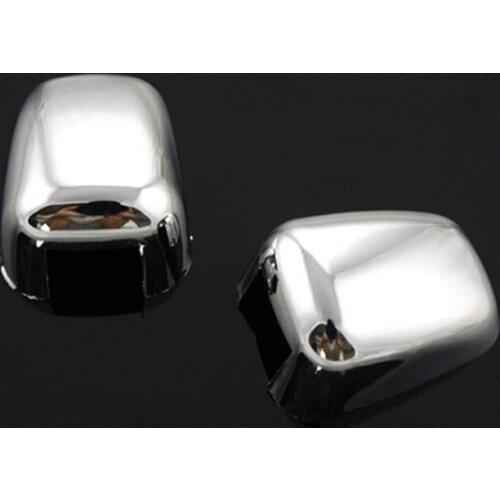 2pcs Car ABS Chrome For Jeep Grand Cherokee 2011-2016 Cap Shell Wiper Water Spray Nozzle Covers Adhesive