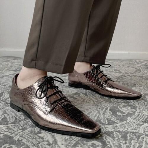 2021 New Small Square Toe Low Heels Genuine Leather Women Pumps Cross Tied Ankle Boots Lace Up Casual Shoes Deep Mouth Female