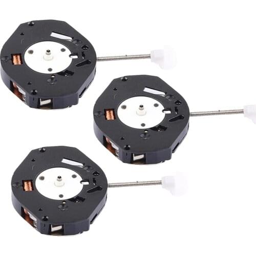 3 Pieces Quartz Watch Movement SL68 Battery Repair Component Movements