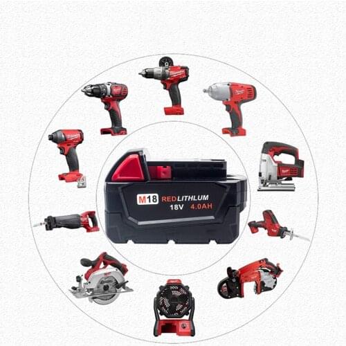 For Milwaukee M18 4.0AH 18V Power Tool Rechargeable Lithium-Ion Battery Replacement 48-11-1815 48-11-1850 48-11-1840 Z50 Charger