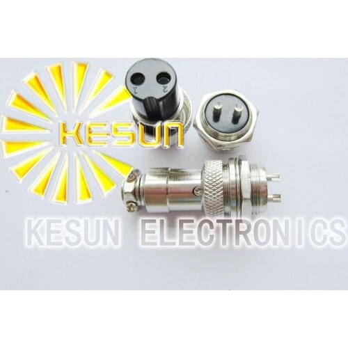 Free Shipping 5pair Male & Female Diameter 16mm Wire Panel Connector GX16 2P GX16-2 M16 circular connector Socket Plug