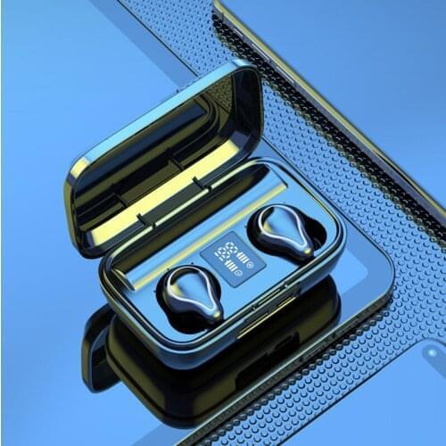 TWS Wireless Bluetooth Headset Large Capacity Sports Mini In-Ear Headset Noise Reduction Smart Button HIFI Earphone