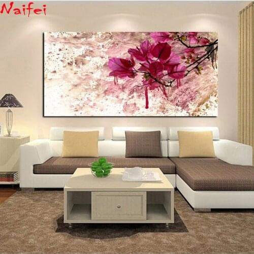 Large Modern Abstract Red Flower Diamond Painting Rhinestone 5D DIY Diamond Embroidery,Cross Stitch,diamond Mosaic Sale