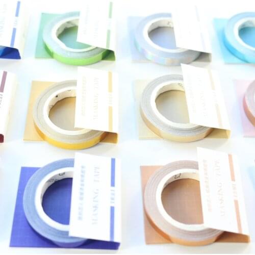 Domikee creative laser design mini decorative DIY masking tapes for gift packing craft working or planner notebooks,5mm*5m