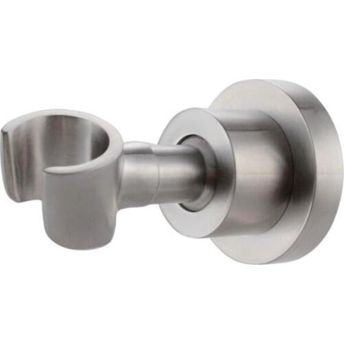 Shower Head Bracket Holder Stepless Adjustable Wall Mount, Brushed SUS304 Stainless Steel SH181