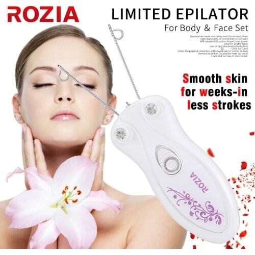 Electric Threading Hair Remover Rechargeable Plucking Epilator for Women Beauty Depilator Body Facial Hair Removal Machine