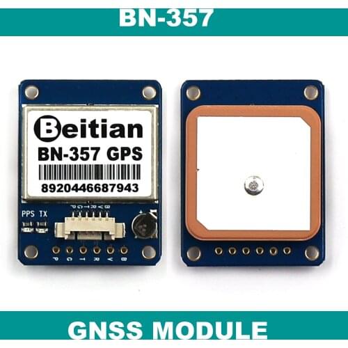 1PPS UART TTL level GPS GLONASS Dual GNSS module GPS module with antenna FLASH BN-357