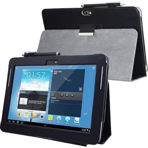 GT N8000 N8010 N8013 Note 10.1 (2012 Release) Advanced leather stand cover for Samsung N8005 N8020 SCH-I925 Tablet book case