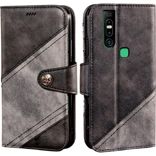 Flip Case For Infinix S5 Pro Book Leather Case Shockproof Bumper Flip Case For Infinix X660 Cover