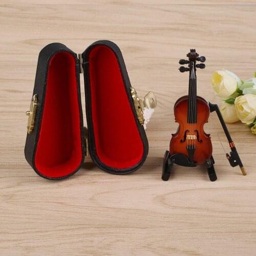 Violin Model Wooden Instrument Home Decor and Music Lovers Best Gift