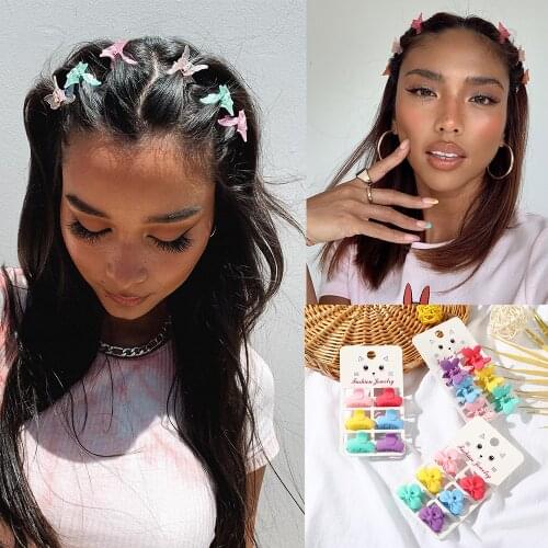 New Soild Color Hair Claw Hairpin Women Hair Clips Small Bow Barrettes Duckbill Fashion Headwear Girls Hair Accessories Hairgrip