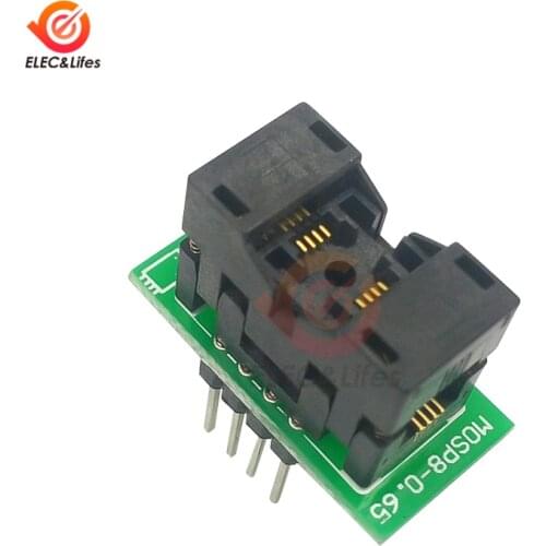 NEW MSOP8 to DIP8 dip8-0.65mm MCU Test IC Socket Programmer Adapter Socket