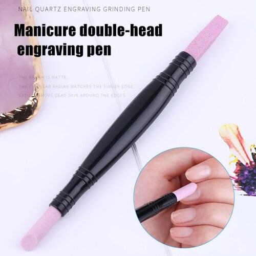 Pumice Stone Nail File Manicure Double-Headed Multi-Functional Peeling Skin Polishing Pen WH998