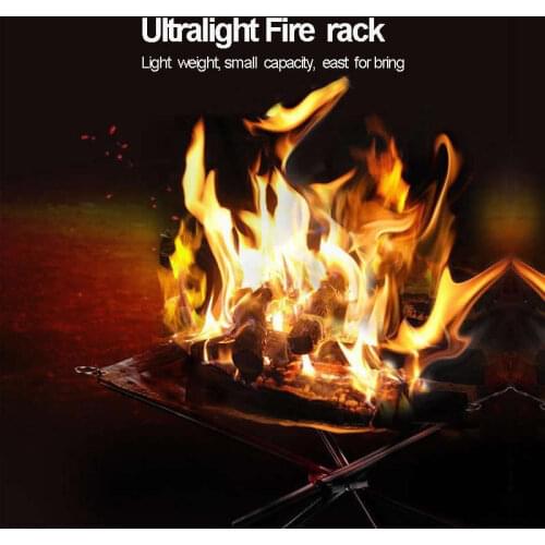 Charcoal Stove Pit-Stand Fuel-Rack Fire-Frame Wood Camping-Tool Outdoor Portable Fast-Heating