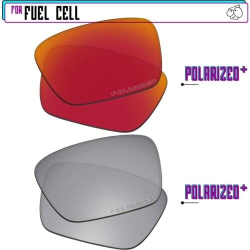 EZReplace Polarized Replacement Lenses for - Oakley Fuel Cell Sunglasses - Sir P Plus-RedP Plus