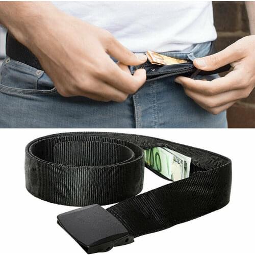 Hot Travel Security Belt Safe Anti-Theft Hidden Money Pouch Money Wallet Pocket Waist Pouch Ticket Protect Fanny Bag Waist Packs