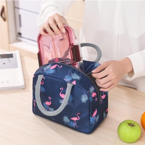 Portable Lunch Bag New Thermal Insulated Lunch Box Tote Cooler Handbag Bento Pouch Dinner Container School Food Storage Bags
