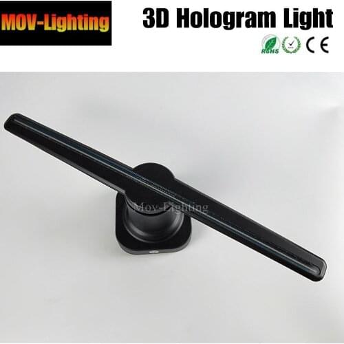 Logo Projector Portable Hologram Player 3D Holographic Dispaly Fan Unique Naked