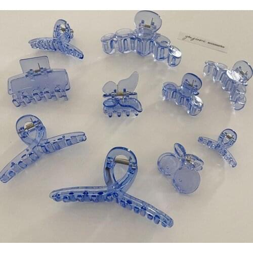 Transparent Acetate Hair Clips Hair Claw for Women Barrettes Hairpins Ladies Girls Headwear Hair Crab Simple Hair Accessories