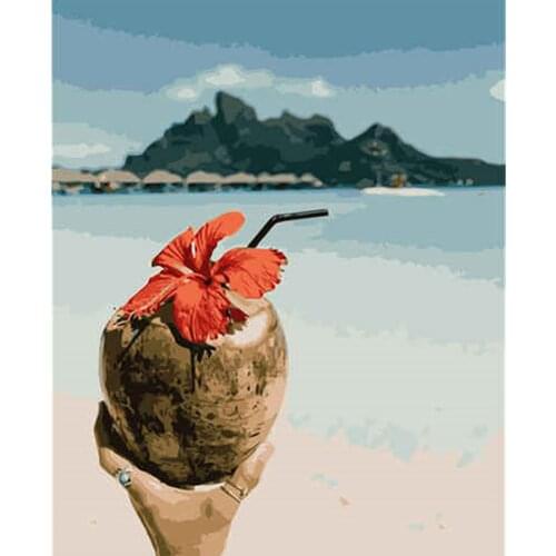 Frame Diy Olie Paint by Number Door Bumbers Abstract Acryl Ver Met Nummers Voor Volwassenen Thuis Decors Gift Easy 40X50Cm