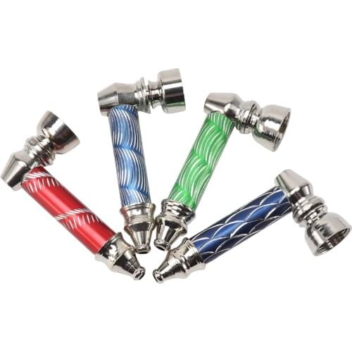 Promotional Smoking Metal Pipe Durable Smoking Weed Pipe Tobacco Unique Portable Smoking Pipes Hookah Accessories