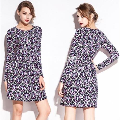 The new arrival hot Sale 2016 print Cotton sexy long sleeves tight Night Club dress S.M.L.XL.XXL