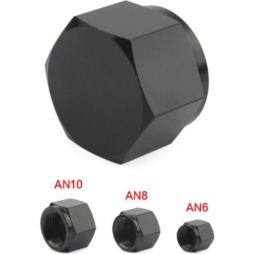 1PCS Aluminum AN6 AN8 AN10 Adapter Female Flare Car Accessories AN Thread Fitting End Cap Plug Tube Nut 6-AN 8-AN 10-AN Fitting